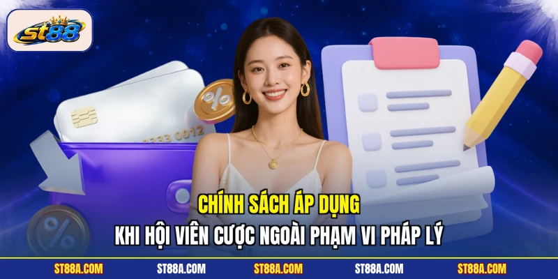 Chính sách áp dụng khi hội viên cược ngoài phạm vi pháp lý