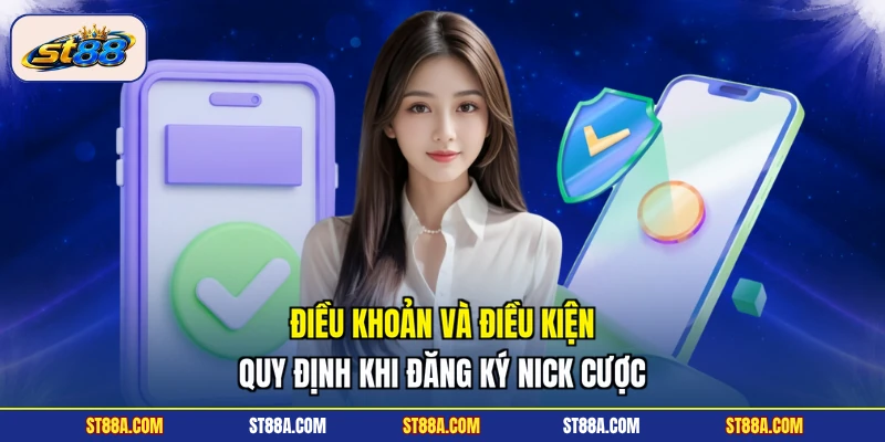 Điều khoản và điều kiện quy định khi đăng ký nick cược